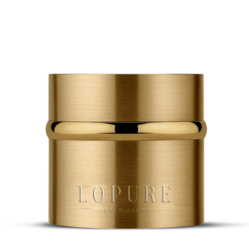 Lopure gold radiance cream jar